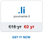 Free .li domain name