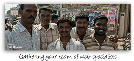 Gathering your team of web specialists